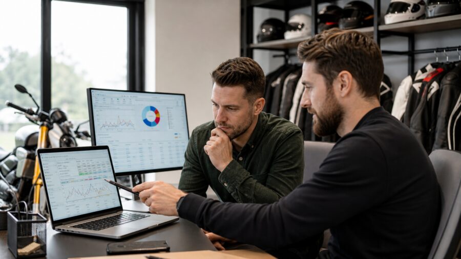 Google Ads dla sklepów motocyklowych - RankHero