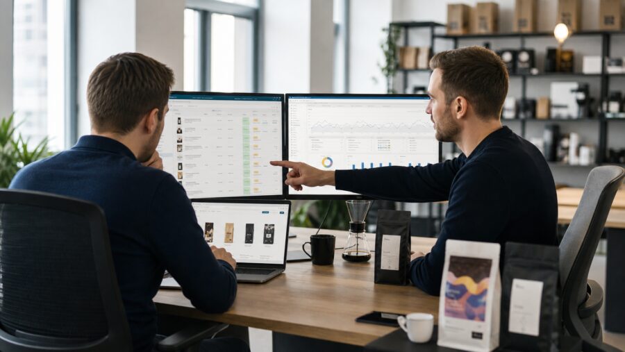 Google Ads dla sklepów z kawą - RankHero