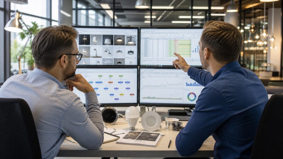 Google Ads dla sklepów z oświetleniem - RankHero