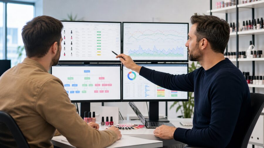 Google Ads dla sklepów z produktami do paznokci - RankHero