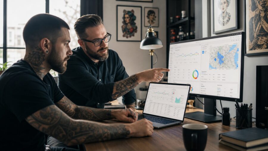 Google Ads dla studiów tatuażu - RankHero