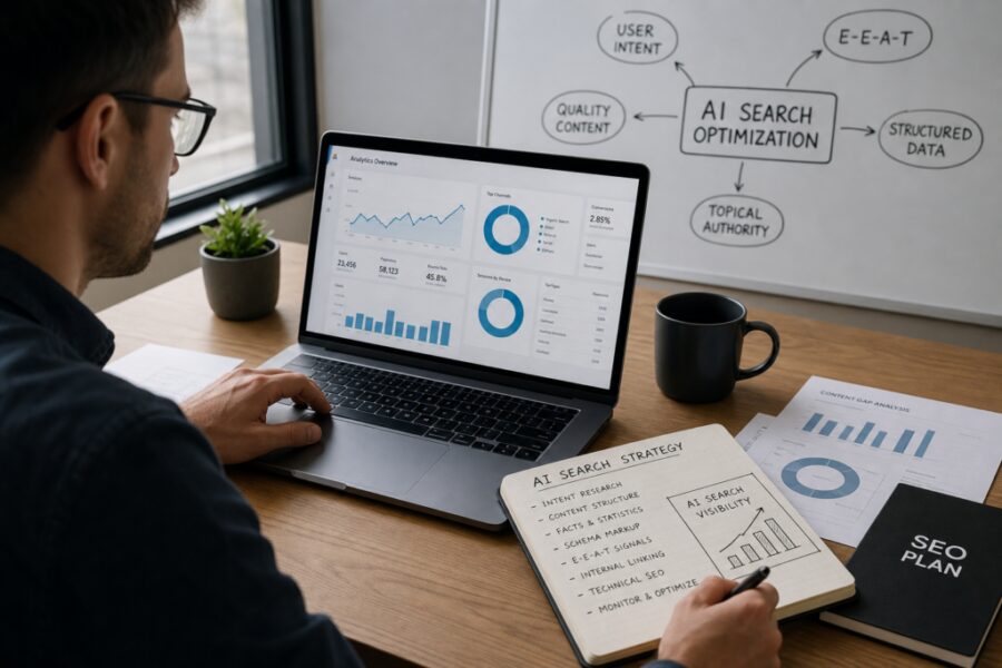 Jak przygotować stronę usługową pod widoczność w AI Search? - RankHero